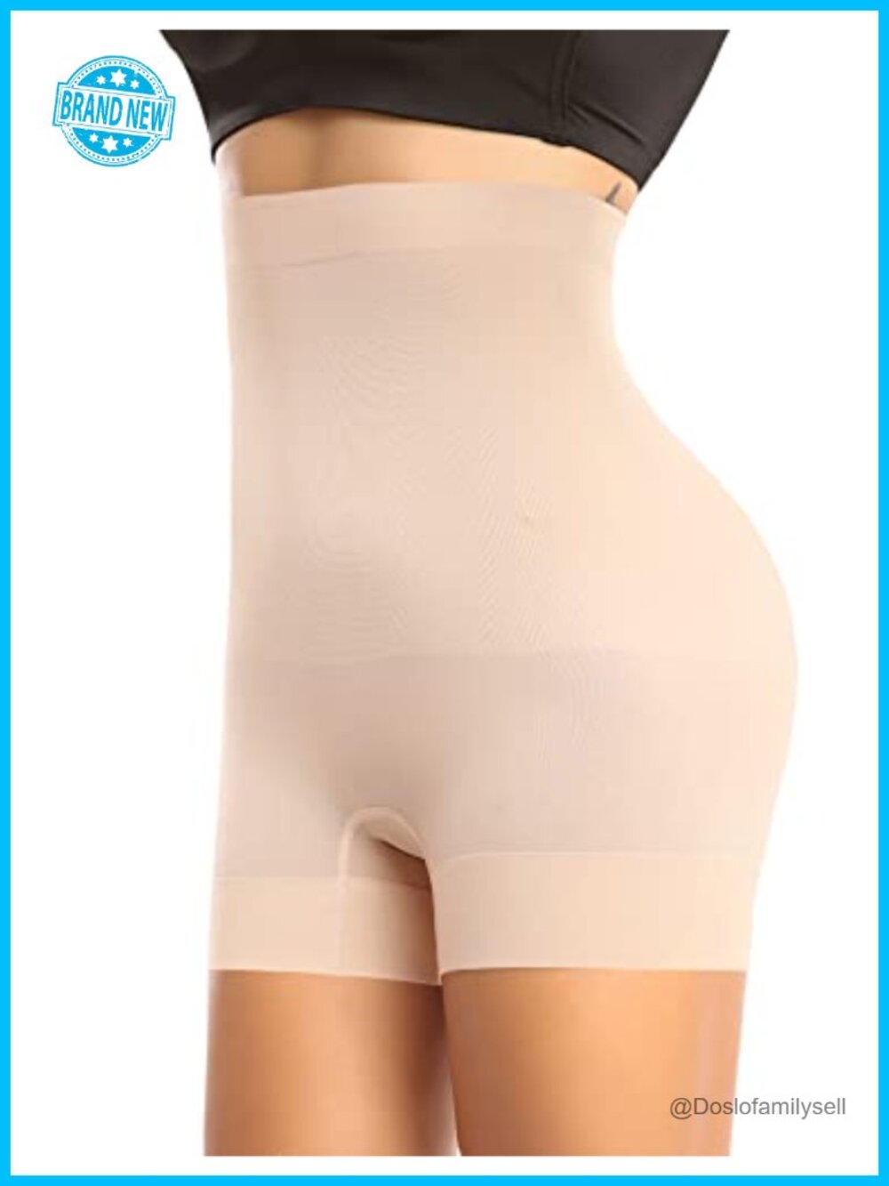Seamless Shaping Boyshorts Tummy Control Nylon Spandex Shapewear